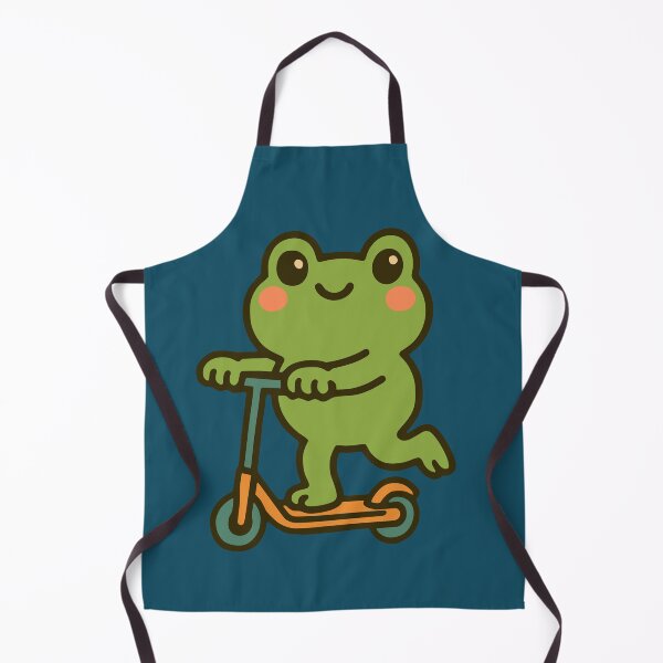 Item preview, Dolled Up Cute Frog Scooting Hand Drawn Cartoon Animal designed and sold by NosandEdgy.