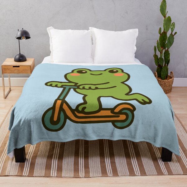 Item preview, Dolled Up Cute Frog Scooting Hand Drawn Cartoon Animal designed and sold by NosandEdgy.