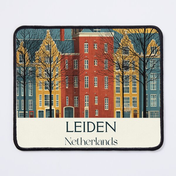 Item preview, Leiden Netherlands Vintage Travel Poster | Historic University City Art designed and sold by TuncGK.