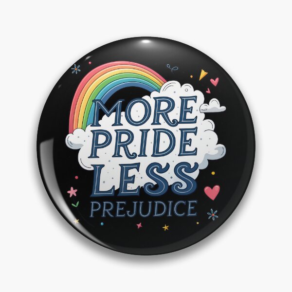 Item preview, More Pride Less Prejudice Rainbow Pride Month LGBTQ Gear designed and sold by DynamicDesign.