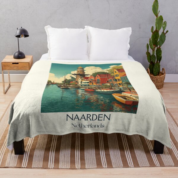 Item preview, Naarden Netherlands Vintage Poster | Star-Shaped Fortress Town Art designed and sold by TuncGK.
