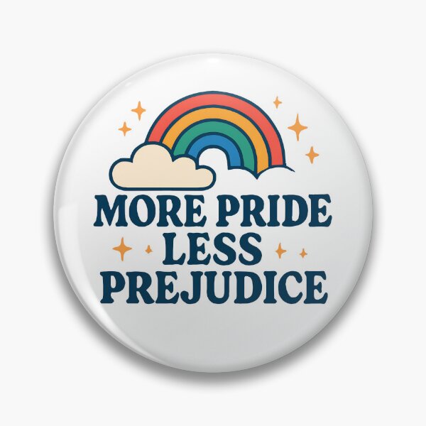 Item preview, More Pride Less Prejudice Rainbow Pride Month LGBTQ Gear designed and sold by DynamicDesign.