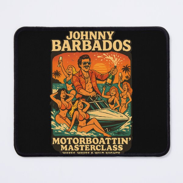 Item preview, Johnny Barbados – Motorboattin’ Masterclass | Wakes, Waves & Wild Nights T-Shirt designed and sold by Boris1987.