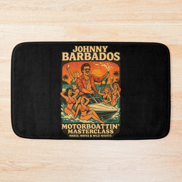 Item preview, Johnny Barbados – Motorboattin’ Masterclass | Wakes, Waves & Wild Nights T-Shirt designed and sold by Boris1987.