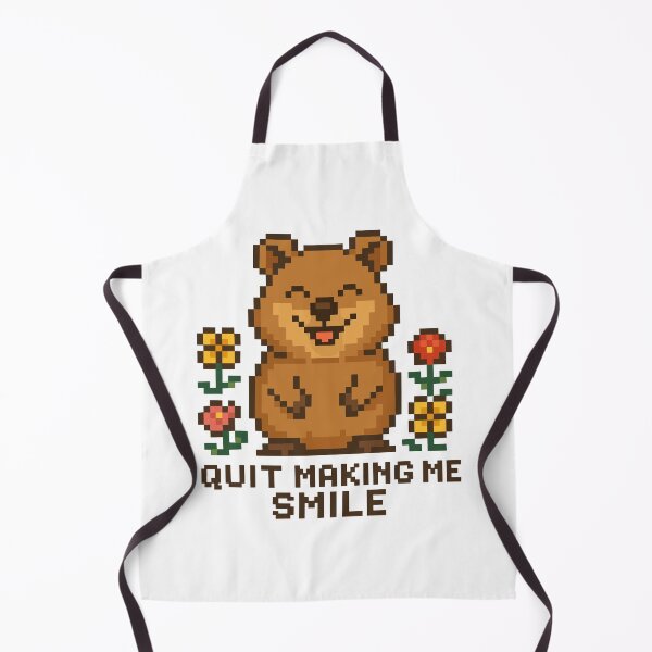 Item preview, Quit Making Me Smile – Happy Quokka Pixel Art designed and sold by NaturePixel.