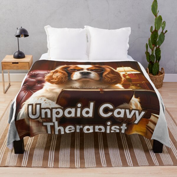 Item preview, Unpaid Cavy Therapist – Cute Cavalier King Charles Spaniel Office Humor designed and sold by Fredster1966.