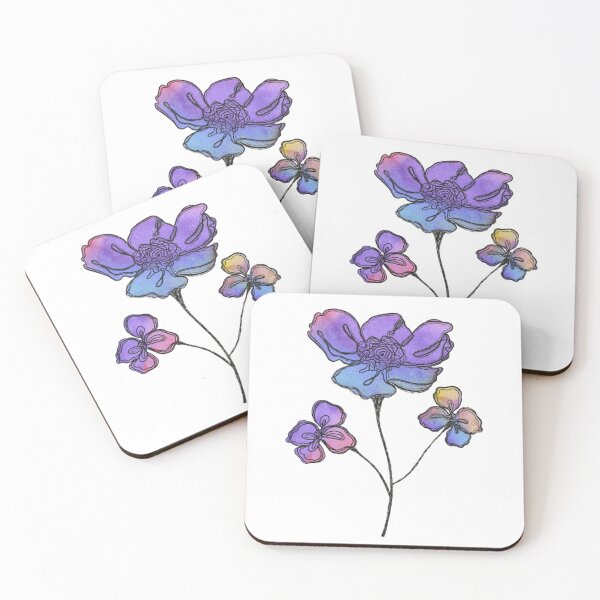 Item preview, Watercolor and Ink Florals  designed and sold by Rana M. Muasher.