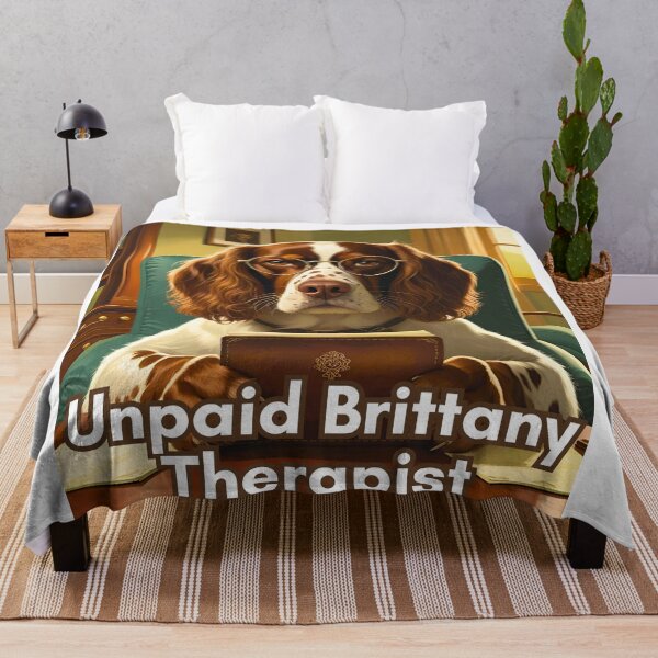 Item preview, Unpaid Brittany Therapist – Cute Brittany Spaniel Office Humor designed and sold by Fredster1966.
