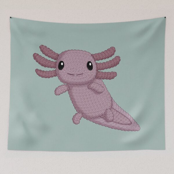 Item preview, Crochet Axolotl designed and sold by 1Hope1Faith.