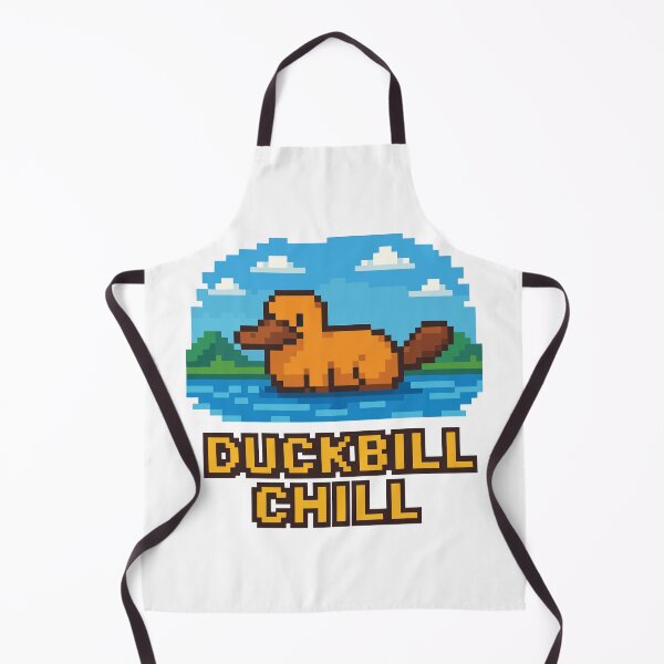 Item preview, Duckbill Chill – Pixel Platypus Floating on River designed and sold by NaturePixel.