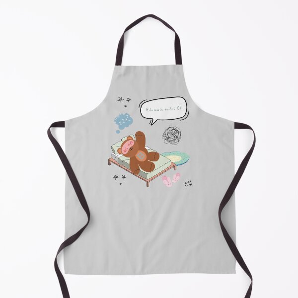 Item preview, Mono Bear Message – Hibernate Mode: ON ( Gray Background ) designed and sold by mintmono-studio.