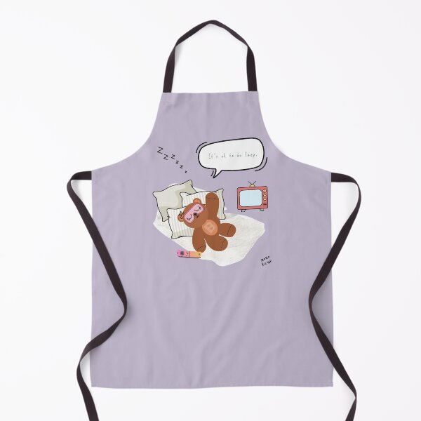 Item preview, Mono Bear Message – It’s Ok to Be Lazy (Purple Background ) designed and sold by mintmono-studio.