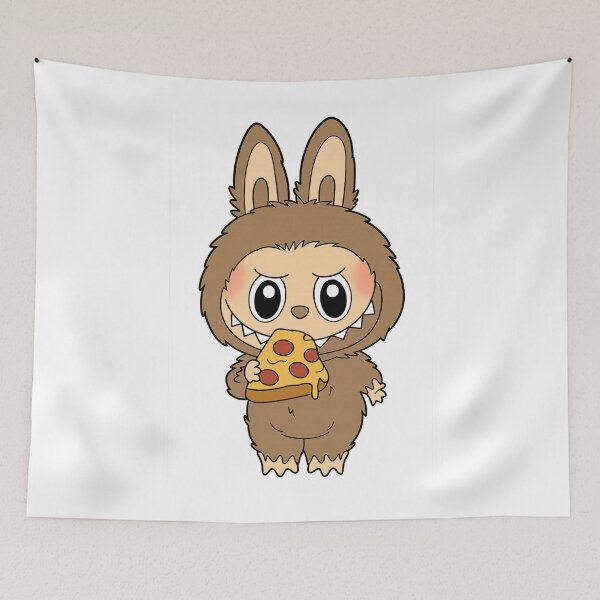 Item preview, labubu and pizza designed and sold by khalidteez.
