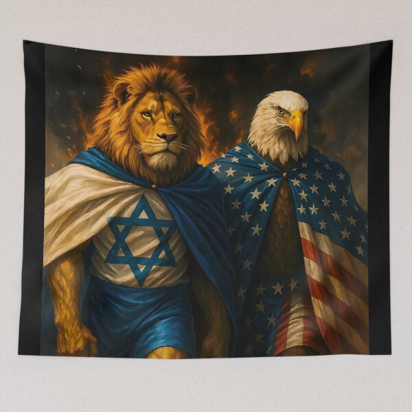 Item preview, Allies of Power – The Lion and the Eagle United designed and sold by Artistic canvas store.