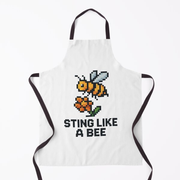 Item preview, Sting Like a Bee – Pixel Yellowjacket Near Flower designed and sold by NaturePixel.