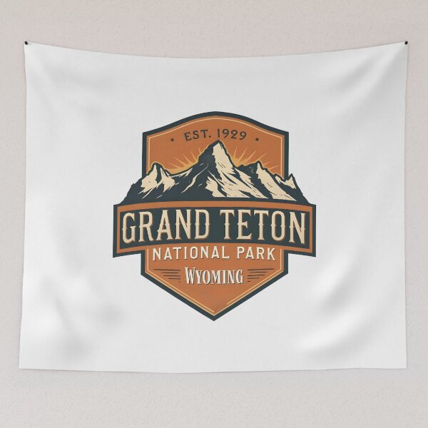 Item preview, Grand Teton National Park - Wyoming - US  designed and sold by GoodOldVintage.