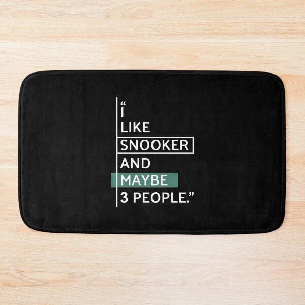 Item preview, I Like Snooker and Maybe 3 People designed and sold by MaryAller.