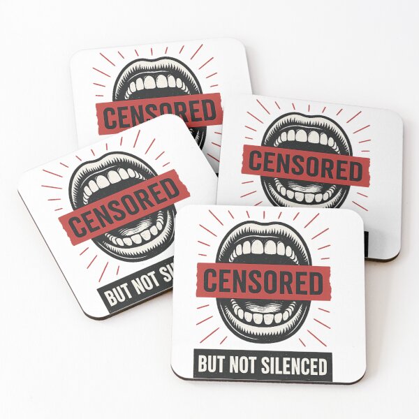 Item preview, Censored But Not Silenced – Free Speech Protest Graphic designed and sold by mostafa gebril  ⭐⭐⭐⭐⭐.
