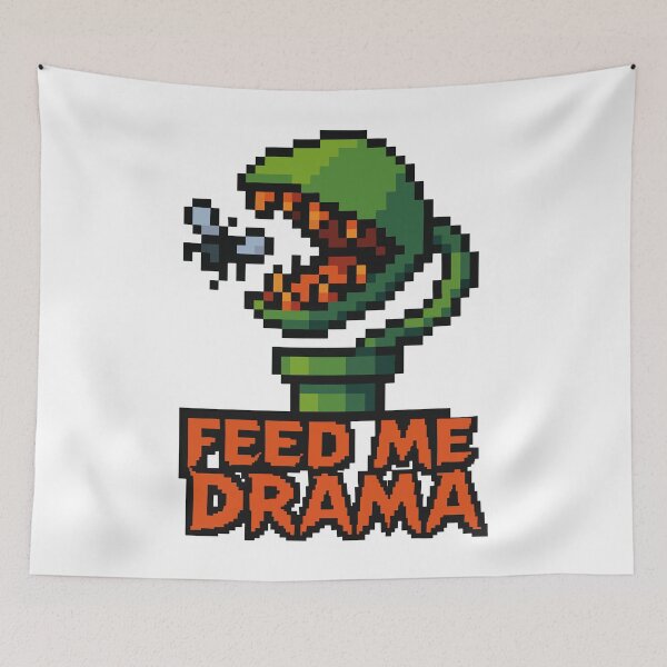 Item preview, Feed Me Drama – Pixel Venus Flytrap in Action designed and sold by NaturePixel.