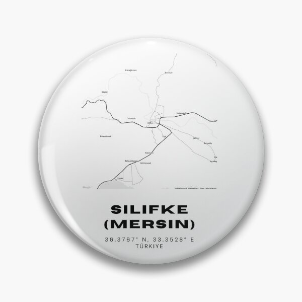 Item preview, Minimalist Silifke Map – Black & White Coastal Town Poster designed and sold by RM-Journey.