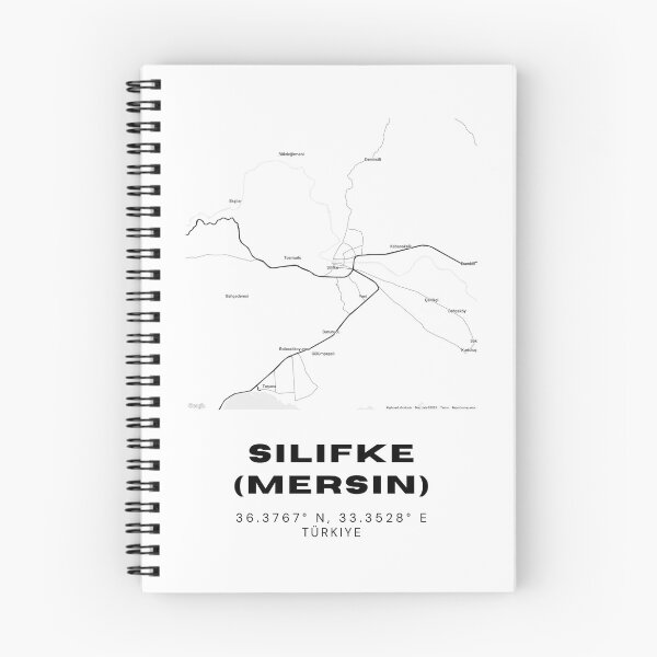 Item preview, Minimalist Silifke Map – Black & White Coastal Town Poster designed and sold by RM-Journey.