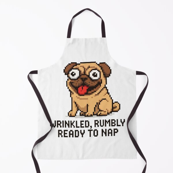 Item preview, Wrinkled, Rumbly, Ready to Nap – Pixel Pug Design designed and sold by NaturePixel.