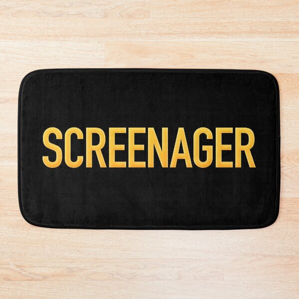 Item preview, Screenager Funny Quotes in Yellow Modern Minimal designed and sold by Memes N Lore .