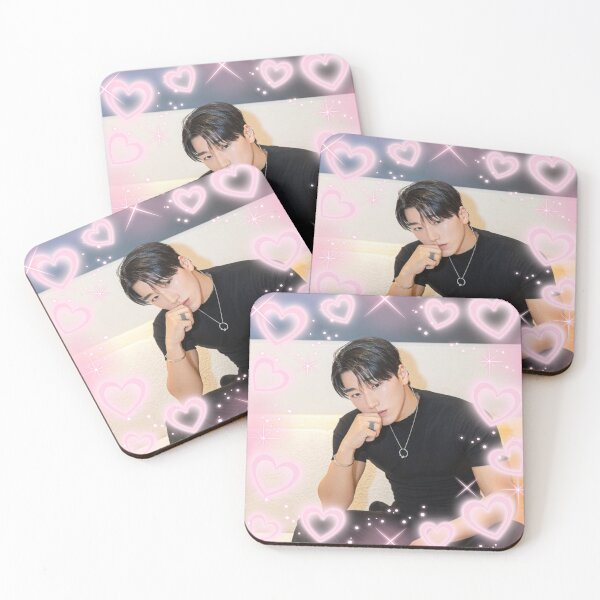 Artikelvorschau, Kpop Ateez San Rosa Herzen Foto entworfen und verkauft von StarBunnyDesign.