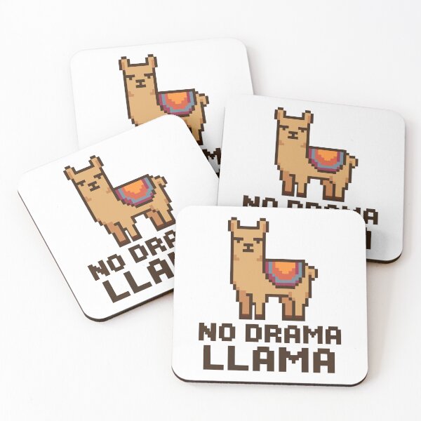 Item preview, No Drama Llama – Pixel Llama with Attitude designed and sold by NaturePixel.