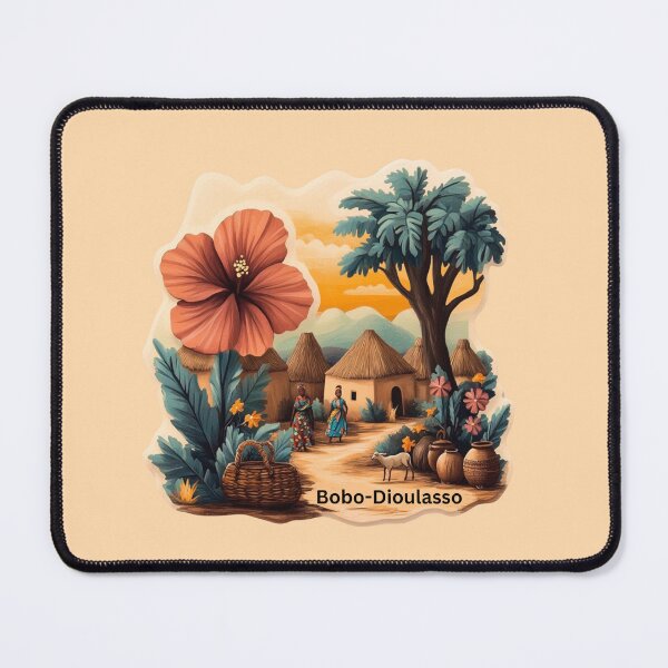 Item preview, Bobo-Dioulasso Village in Burkina Faso, Africa designed and sold by Myra365Art.