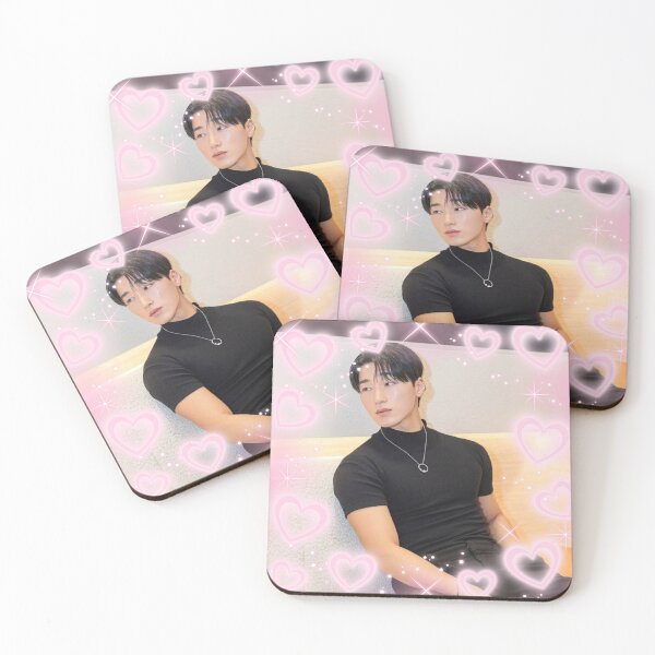 Artikelvorschau, Kpop Ateez San Rosa Herzen Foto entworfen und verkauft von StarBunnyDesign.