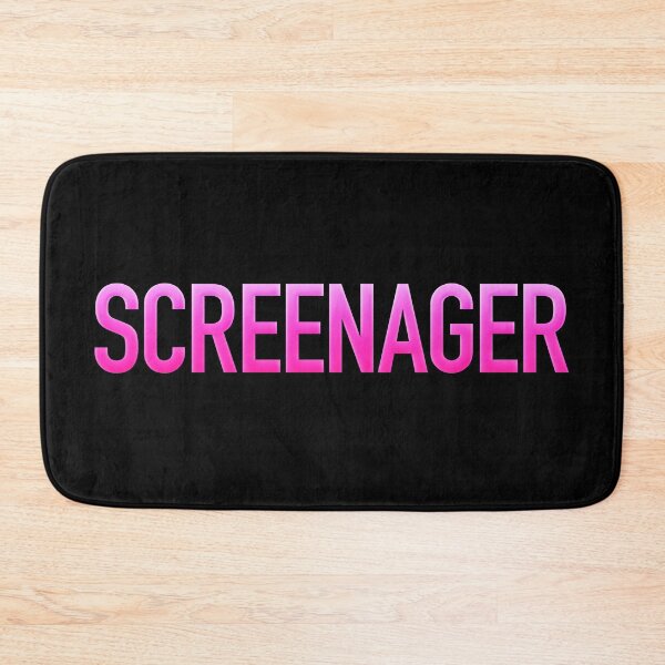 Item preview, Screenager Funny Quotes in Pink Modern Minimal designed and sold by Memes N Lore .