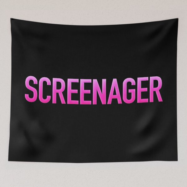 Item preview, Screenager Funny Quotes in Pink Modern Minimal designed and sold by Memes N Lore .