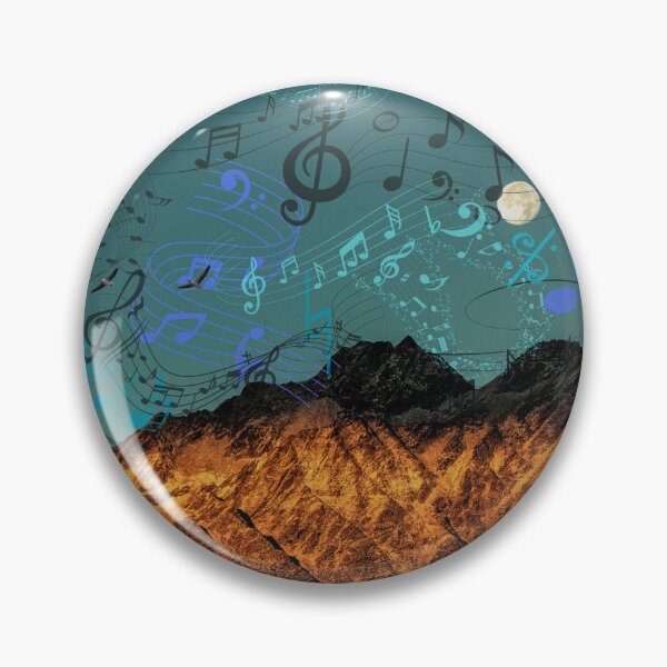 Item preview, Music Everywhere On A Moon Kissed Sky & Mountains designed and sold by BrightrDayMusicArt.
