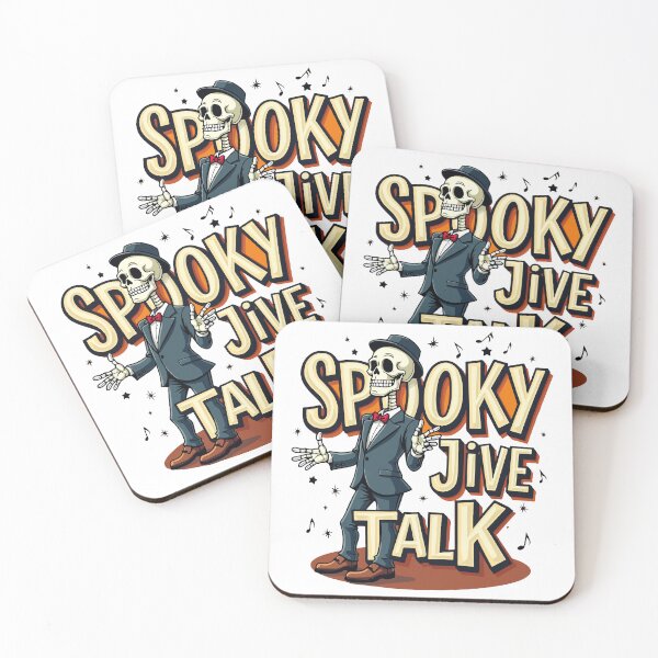 Item preview, Spooky Jive Talk – Retro Skeleton Halloween Design designed and sold by Kathryn Creates.
