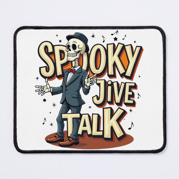 Item preview, Spooky Jive Talk – Retro Skeleton Halloween Design designed and sold by Kathryn Creates.