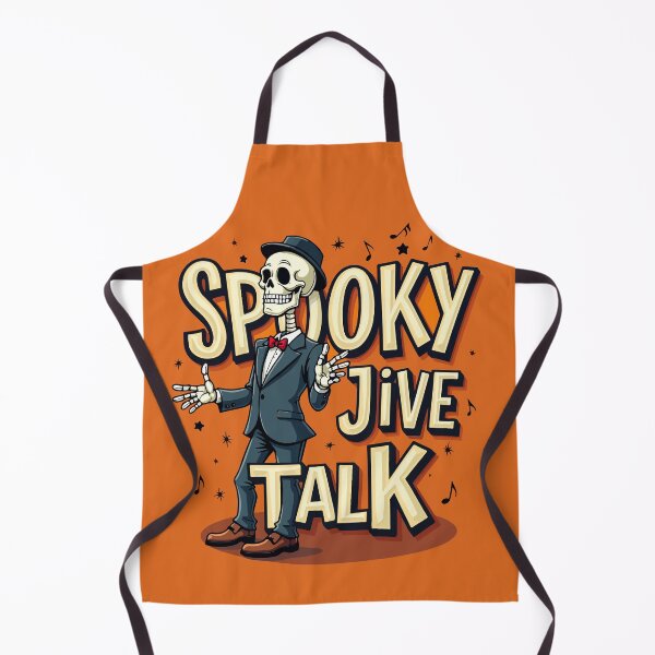 Item preview, Spooky Jive Talk – Retro Skeleton Halloween Design designed and sold by Kathryn Creates.