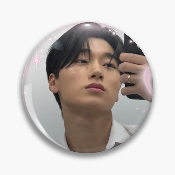 Item preview, Kpop Ateez San Selfie Pink Hearts Photo designed and sold by StarBunnyDesign.