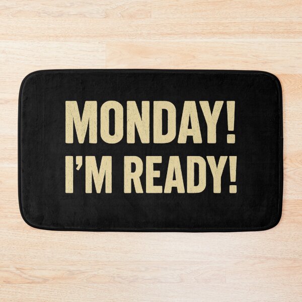 Item preview, Monday I’m Ready – Motivational Minimalist Quote for a Powerful Start designed and sold by PracowniaQrnaChata.