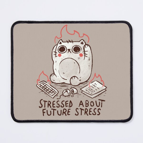 Item preview, Stressed About Future Stress Cute Cat designed and sold by koalateess.