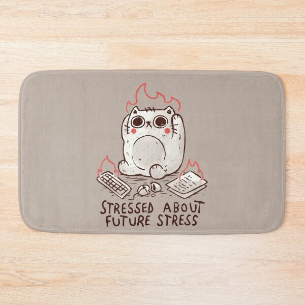 Item preview, Stressed About Future Stress Cute Cat designed and sold by koalateess.