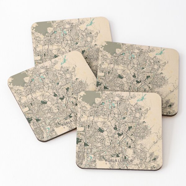 Item preview, Kuala Lumpur City Map of Malaysia - Vintage designed and sold by deMAP.