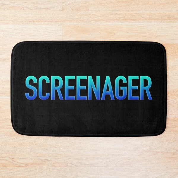 Item preview, Screenager Funny Quotes in Blue Modern Minimal designed and sold by Memes N Lore .