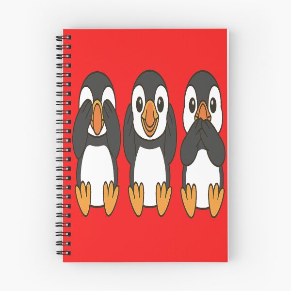 Item preview, Three wise puffins see , hear , speak no evil,,birds,animal lover, bird lover,puffin lover,, designed and sold by JamesDunican.