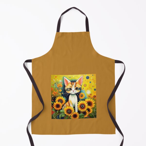 Item preview, A beautiful kitten among the sunflowers. designed and sold by Natalia-Vlad.
