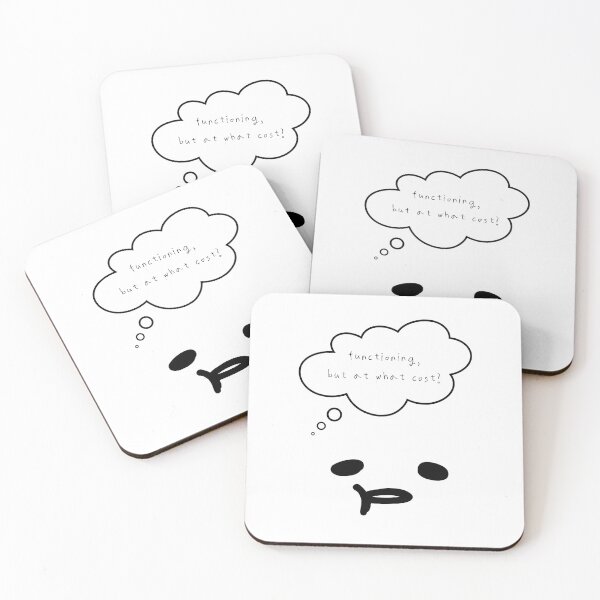 Item preview, Maybe Tomorrow – Functioning, But at What Cost? ( White / Transparent ) designed and sold by mintmono-studio.
