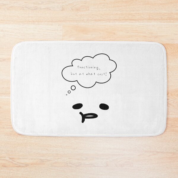 Item preview, Maybe Tomorrow – Functioning, But at What Cost? ( White / Transparent ) designed and sold by mintmono-studio.