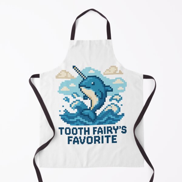 Item preview, Tooth Fairy’s Favorite – Leaping Narwhal Pixel Art designed and sold by NaturePixel.