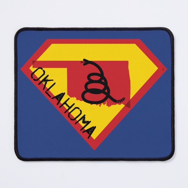 Item preview, OKLAHOMAN OKIE SOONER SHIELD - Freedom Is The Superpower - Modern Gadsden Snake Flag - Dont Tread On Me SUPERHERO OKLAHOMA spellout design designed and sold by pelagio.