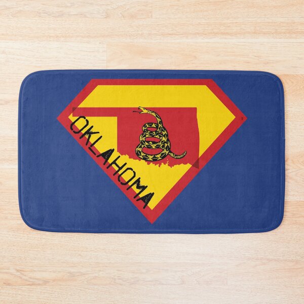 Item preview, OKLAHOMAN OKIE SOONER  SHIELD - Freedom Is The Superpower -  Gadsden Snake Flag - Dont Tread On Me SUPERHERO OKLAHOMA spellout design designed and sold by pelagio.